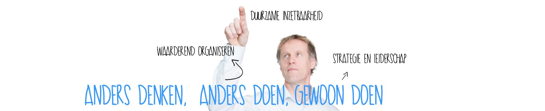 Anders denken, anders doen, gewoon doen!
